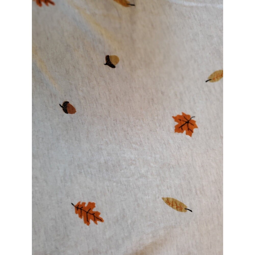 Loft Womens Tshirt Cream Leaves V Neck XS 100% Cotton Made in India - Picture 5 of 11